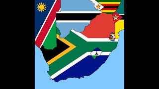 South Africa Flag Map Speedart [upl. by Hardej]