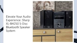 Elevate Your Audio Experience Sharp XLBH250 5Disc Bluetooth Speaker System [upl. by Sonahpets]