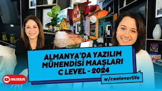 Almanyada Yazılım Mühendisi Maaşları  C Level 2024 [upl. by Aihsal]