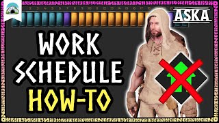 SCHEDULES Explained – Optimize Villager’s Work Hours amp Schedule Tips  ASKA [upl. by Thom507]