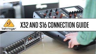 X32 and S16 Quick Connection Guide  Behringer [upl. by Jermain116]