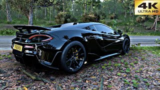 850HP McLaren 600LT Coupe  Forza Horizon 5  Steering Wheel Logitech G920 4K [upl. by Oralee628]