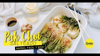 COMO PREPARAR PAK CHOI  Receta rápida fácil y deliciosa [upl. by Adnyc]