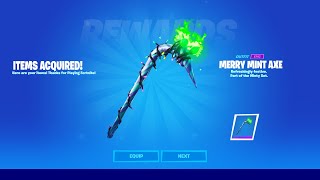 HOW TO GET MINTY PICKAXE FREE IN FORTNITE CHAPTER 2 SEASON 7 [upl. by Perni]