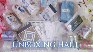 Journal Supplies Unboxing Haul ✨ A Journaling Haul You Cant Miss ASMR scrapbooking Tingle [upl. by Mochun]