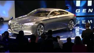 Hyundai Genesis concept reveal at 2013 NAIAS [upl. by Zul]