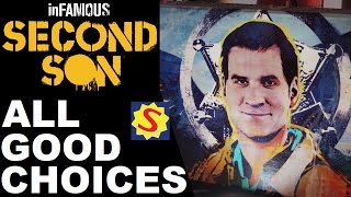 All Good Choices amp Ending  Infamous Second Son [upl. by Powell755]