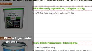Pflasterfugenmörtel Test 2018  die besten 7 wasserdurchlässigen Fugenmörtel im Vergleich [upl. by Anjela523]
