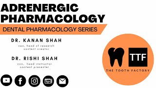 Adrenergic System  Autonomic Nervous System 2  Dental Pharmacology  Full Lecture 2023 [upl. by Eolanda]