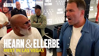 quotIts Not Personalquot Eddie Hearn amp Leonard Ellerbe Meet In Vegas [upl. by Shalom]