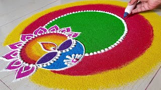 Diwali Rangoli Sanskar Bharti Rangoli Diwali Rangoli Designs Deepavali Rangoli Rangoli [upl. by Chor612]