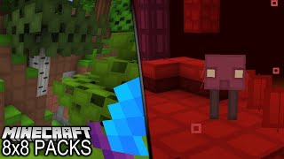 Best 8x8 Texture Packs • Minecraft FPS BOOST Resource Packs [upl. by Ing]