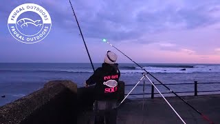 Fishing for conger eel at our local venue bitten by a conger hit target Fishing uk Isle of Wight [upl. by Aletsirc]