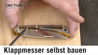 Klappmesser selbst bauen Messerbausatz mit BackLockVerschluss zusammenbauen [upl. by Nailij]