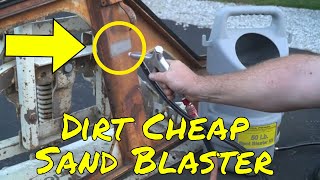 Harbor Freight Portable Sand  Abrasive Blaster Kit Review quotSand Blasterquot New Tool Day Tuesday [upl. by Daryle]