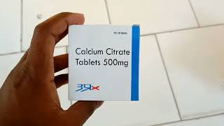 calcium citrate tablets 500mg use dose side effects [upl. by Dustan705]