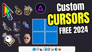 How to Get 🖰 CUSTOM CURSORS for Windows 1110 FREE SIMPLE amp ATTRACTIVE [upl. by Mcgee]