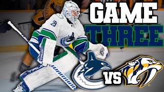 Vancouver Canucks vs Nashville Predators Game 3  12 SHOTS ON GOAL [upl. by Etteval511]