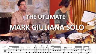 Mark Giuliana  Seven Ways drum solo transcription by Alfio Laini [upl. by Lraed]