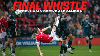 FINAL WHISTLE  Wrexham v Crewe Alexandra [upl. by Figone]