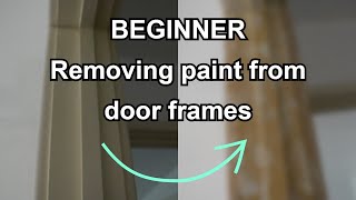 The best way to remove paint from door frames for beginners shorts [upl. by Acilef]