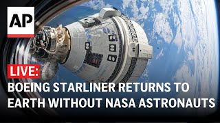 LIVE Boeing Starliner returns to Earth without NASA astronauts [upl. by Tabatha]