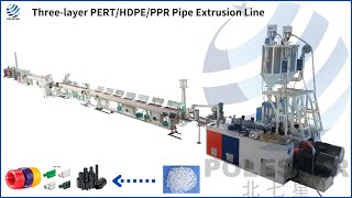 PEX PIPE EXTRUSION LINEPERT PIPE PRODUCTION LINEPE PIPE MANUFACTURING MACHINE [upl. by Durarte]