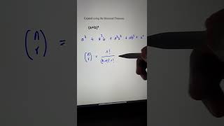 Expand using Binomial Theorem mathshorts [upl. by Aleel228]