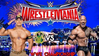 The rock vs John cena for WWE CHAMPIONSHIP WWE 2K20 ps5 🎮 Gameplay [upl. by Eirehs]