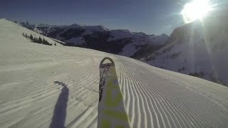 Kamerafahrt Seekarpiste im Skigebiet Saalbach Hinterglemm Leogang Fieberbrunn [upl. by Neidhardt]