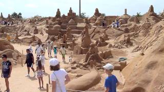 Zandsculptuurfestival in Pêra Algarve Portugal [upl. by Dira]