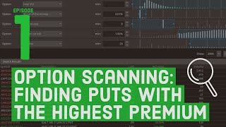 Option Scanning How to Find Puts with the Highest Premium [upl. by Linehan]