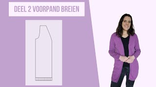 Zo brei je het voorpand van dit vest [upl. by Kristianson339]