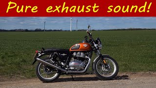 Royal Enfield Interceptor 650 PURE EXHAUST SOUND With ENFIELD PRECISION pipes [upl. by Shermy]