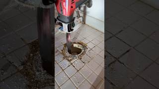 Pvc toilet flange replacement on concrete slab Enjoy 💦 plumbing shortsvideo plumber [upl. by Nyltyak]