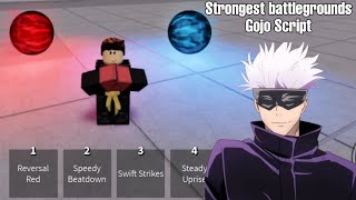 GOJO The Strongest Battleground Best Script Hack  GOJO Red MAX Hollow Purple  Roblox Executor [upl. by Adilen]