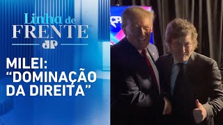 Lula Bolsonaro Milei e outros líderes mundiais parabenizam Trump pela vitória  LINHA DE FRENTE [upl. by Berkly]