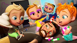 CRAZY BABiES CARTOONS Adley Niko amp Navey eat Baby Puffs and troll Dad into some Crazy Baby Fun [upl. by Nhoj581]