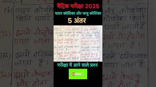 पादप कोशिका और जंतु कोशिका में अंतर  padap koshika aur jantu koshika mein antar  जंतु कोशिका [upl. by Broeder478]