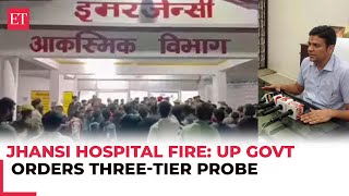 Jhansi hospital fire updates 7 bodies identified and handed over to the relatives says DM Avinash [upl. by Eyr]