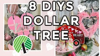 💕8 DIY DOLLAR TREE DECOR CRAFTS VALENTINES WINTER 💕 Home Sweet Home ep 1 Olivias Romantic Home DIY [upl. by Acirrehs]