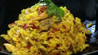 Arroz al horno con pollo y pimientos [upl. by Duwalt]