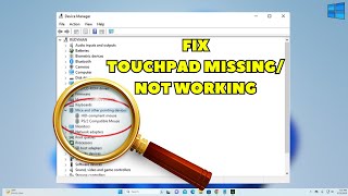 Touchpad not showing up in Device Manager  Touchpad Not Working In Windows 101187 [upl. by Marmaduke]