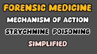 strychnine poisoning mechanism of action explaining easily hand written notes [upl. by Genevieve]