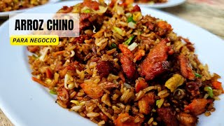 CÓMO HACER ARROZ CHINO PARA NEGOCIO  RECETA DE ARROZ CHINO CASERO  ARROZ CHINO FÁCIL ✔️❤️❤️ [upl. by Eelrak114]