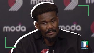 Deandre Ayton ADMITS the Trail Blazers had the quotJITTERSquot in blowout LOSS to Warriors [upl. by Caesar]