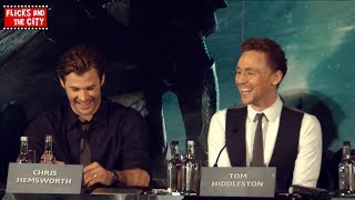 Thor The Dark World Full Press Conference Cast Interviews [upl. by Hayyikaz]