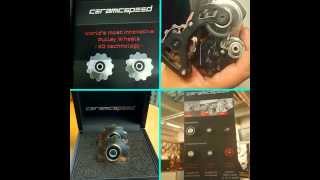 CeramicSpeed Titanium Derailleur Pulleys  Spin Test [upl. by Berlinda759]