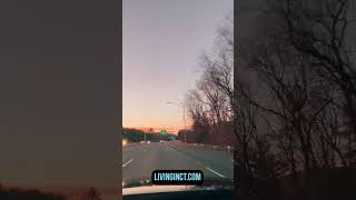 drivetour drivewithme Suffield Ct to East Granby sunset citytour [upl. by Ashlen]