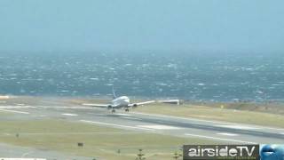 Extreme Airliner Landings At Wellington Short Version [upl. by Aneeuq]